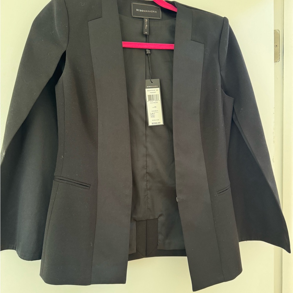 Bcbg maxazria Black Cape Blazer